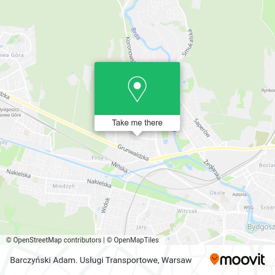 Barczyński Adam. Usługi Transportowe map