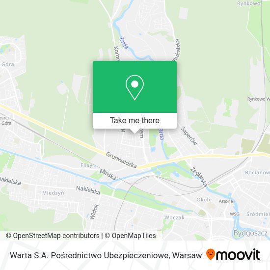 Warta S.A. Pośrednictwo Ubezpieczeniowe map