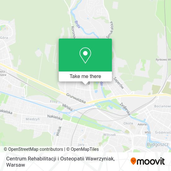 Centrum Rehabilitacji i Osteopatii Wawrzyniak map