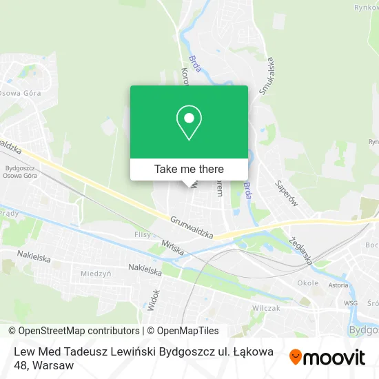 Lew Med Tadeusz Lewiński Bydgoszcz ul. Łąkowa 48 map