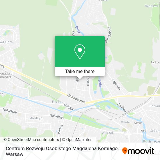 Centrum Rozwoju Osobistego Magdalena Komiago map