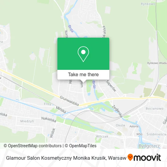 Glamour Salon Kosmetyczny Monika Krusik map
