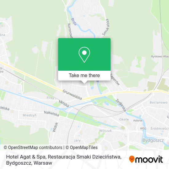 Hotel Agat & Spa, Restauracja Smaki Dzieciństwa, Bydgoszcz map