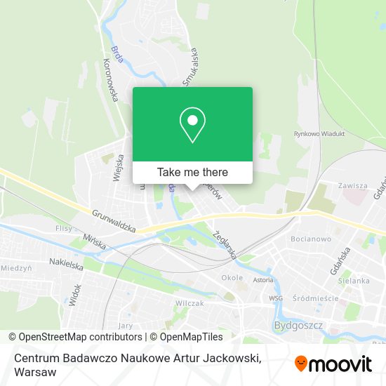 Centrum Badawczo Naukowe Artur Jackowski map