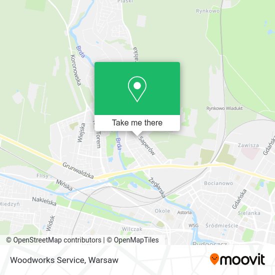 Woodworks Service map