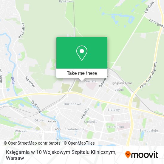 Księgarnia w 10 Wojskowym Szpitalu Klinicznym map