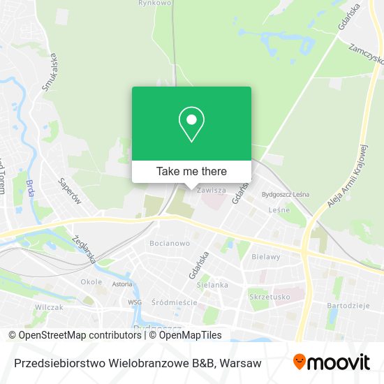 Przedsiebiorstwo Wielobranzowe B&B map