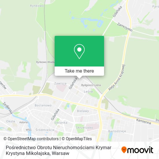 Pośrednictwo Obrotu Nieruchomościami Krymar Krystyna Mikołajska map