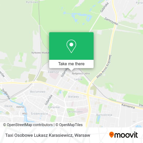 Taxi Osobowe Lukasz Karasiewicz map