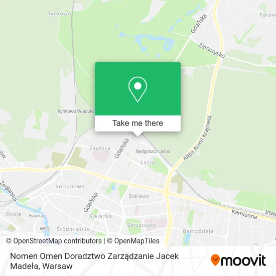 Nomen Omen Doradztwo Zarządzanie Jacek Madeła map