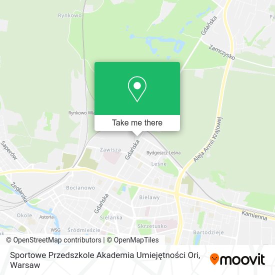 Sportowe Przedszkole Akademia Umiejętności Ori map