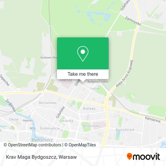 Krav Maga Bydgoszcz map