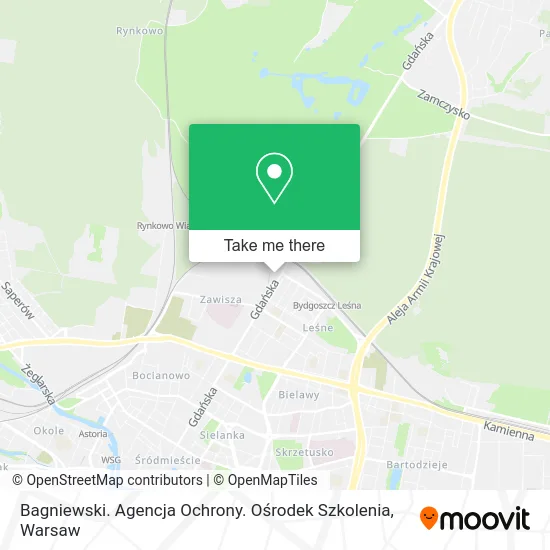 Карта Bagniewski. Agencja Ochrony. Ośrodek Szkolenia