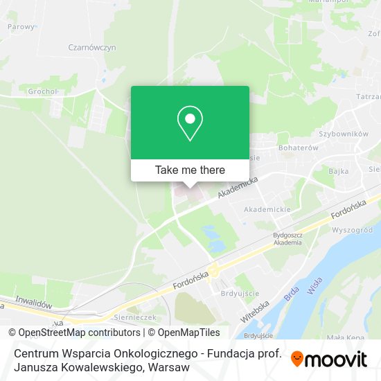 Centrum Wsparcia Onkologicznego - Fundacja prof. Janusza Kowalewskiego map