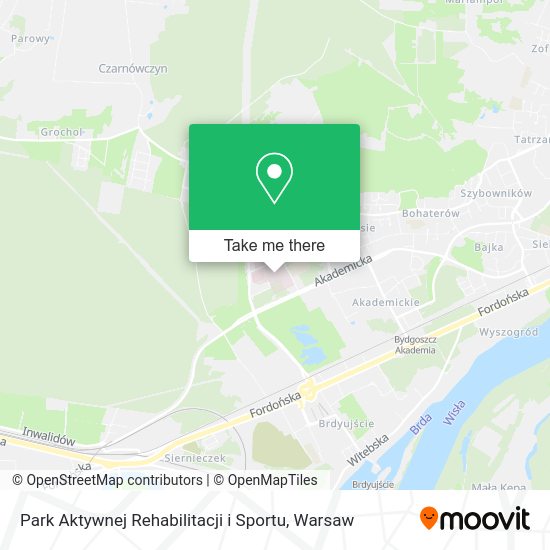 Park Aktywnej Rehabilitacji i Sportu map