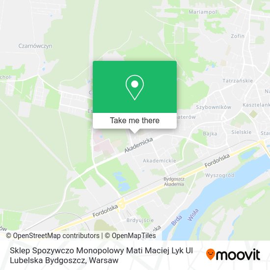 Sklep Spozywczo Monopolowy Mati Maciej Lyk Ul Lubelska Bydgoszcz map