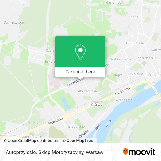 Autoprzylesie. Sklep Motoryzacyjny map