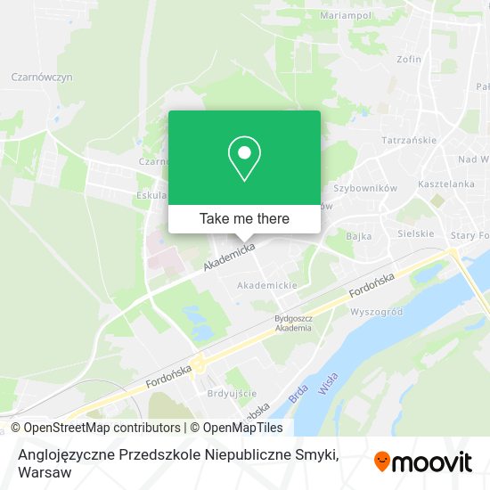 Anglojęzyczne Przedszkole Niepubliczne Smyki map