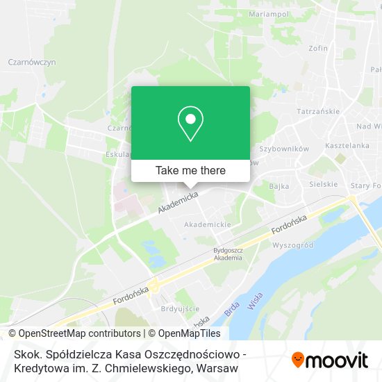 Skok. Spółdzielcza Kasa Oszczędnościowo - Kredytowa im. Z. Chmielewskiego map