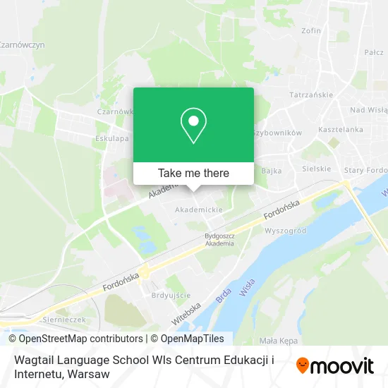 Карта Wagtail Language School Wls Centrum Edukacji i Internetu