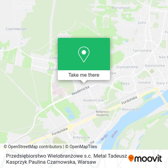 Przedsiębiorstwo Wielobranżowe s.c. Metal Tadeusz Kasprzyk Paulina Czarnowska map