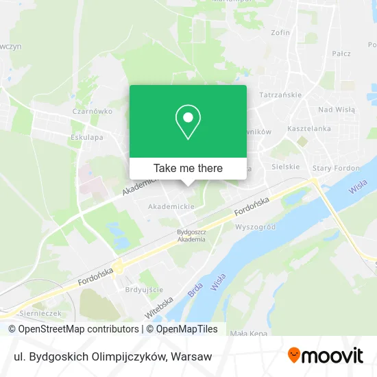 Карта ul. Bydgoskich Olimpijczyków