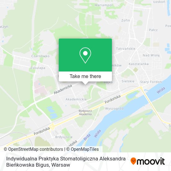 Indywidualna Praktyka Stomatoligiczna Aleksandra Bieńkowska Bigus map