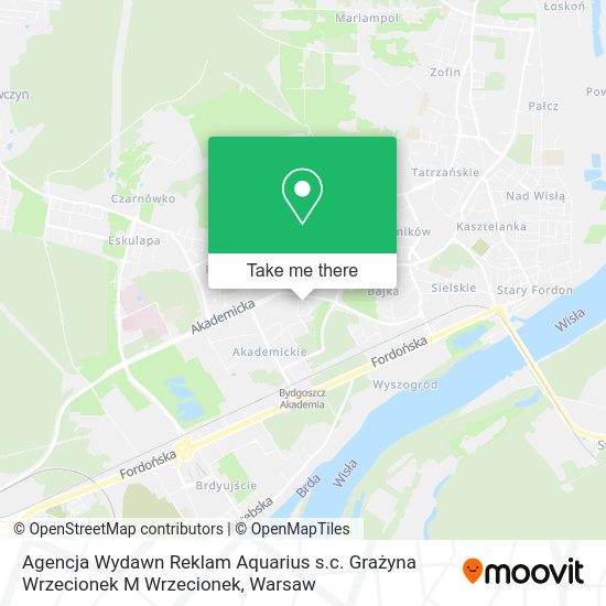 Agencja Wydawn Reklam Aquarius s.c. Grażyna Wrzecionek M Wrzecionek map