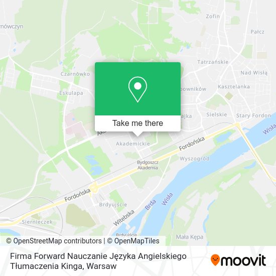 Firma Forward Nauczanie Języka Angielskiego Tłumaczenia Kinga map