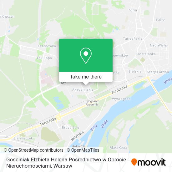 Gosciniak Elzbieta Helena Posrednictwo w Obrocie Nieruchomosciami map