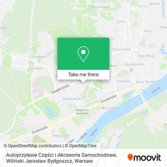 Autoprzylesie Części i Akcesoria Samochodowe, Wiliński Jarosław Bydgoszcz map