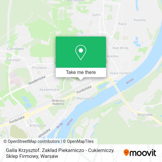 Galla Krzysztof. Zakład Piekarniczo - Cukierniczy. Sklep Firmowy map