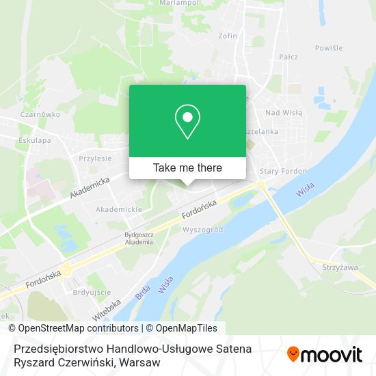 Przedsiębiorstwo Handlowo-Usługowe Satena Ryszard Czerwiński map