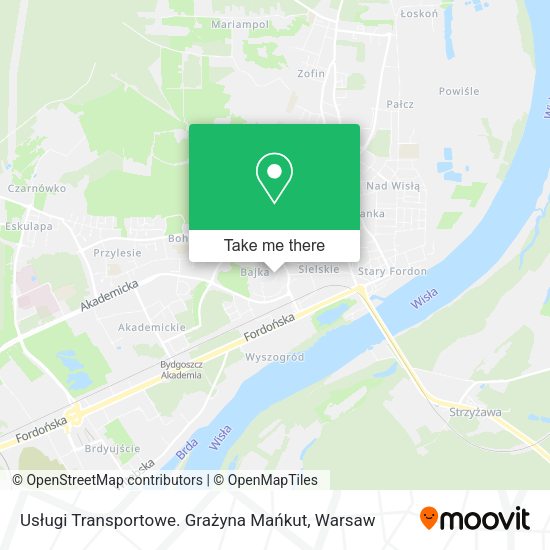 Usługi Transportowe. Grażyna Mańkut map