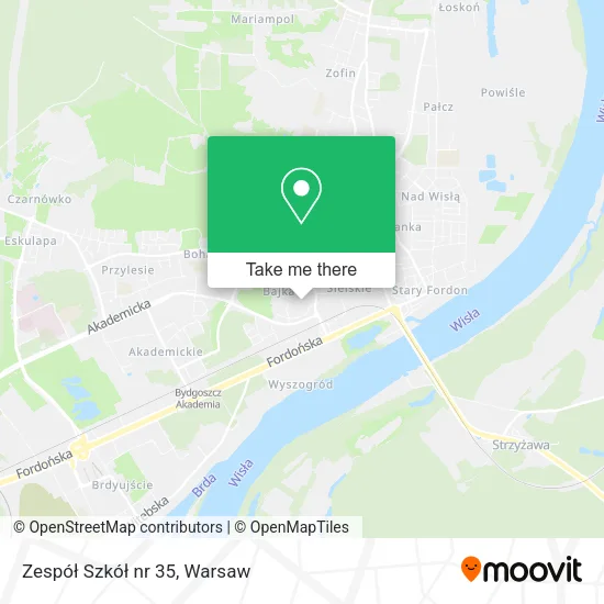 Карта Zespół Szkół nr 35