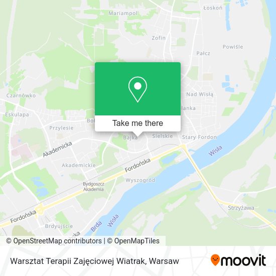 Warsztat Terapii Zajęciowej Wiatrak map