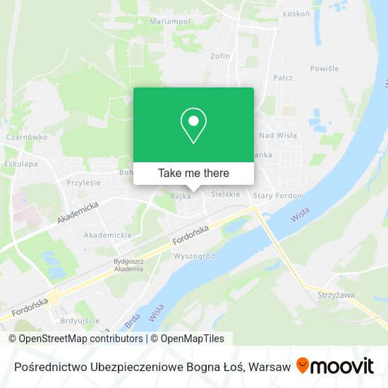 Pośrednictwo Ubezpieczeniowe Bogna Łoś map