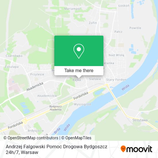 Andrzej Falgowski Pomoc Drogowa Bydgoszcz 24h / 7 map