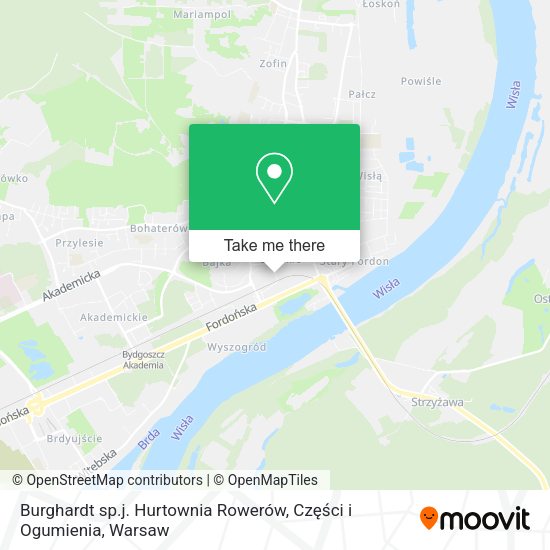 Burghardt sp.j. Hurtownia Rowerów, Części i Ogumienia map