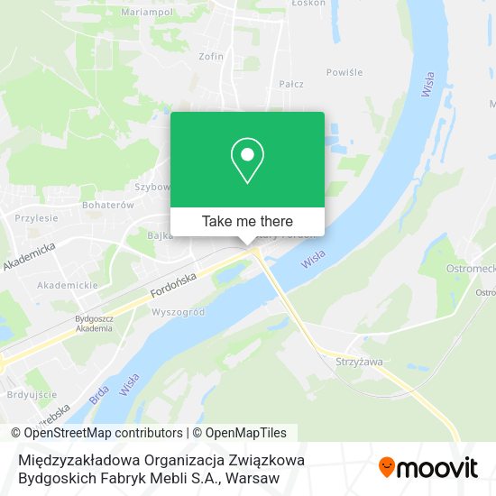 Międzyzakładowa Organizacja Związkowa Bydgoskich Fabryk Mebli S.A. map