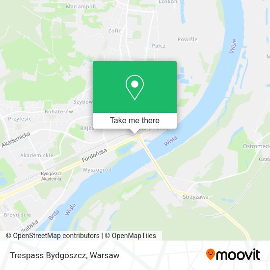 Trespass Bydgoszcz map