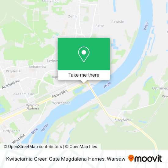 Kwiaciarnia Green Gate Magdalena Hames map