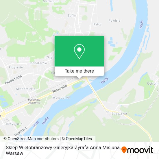 Sklep Wielobranżowy Galeryjka Żyrafa Anna Misiuna map