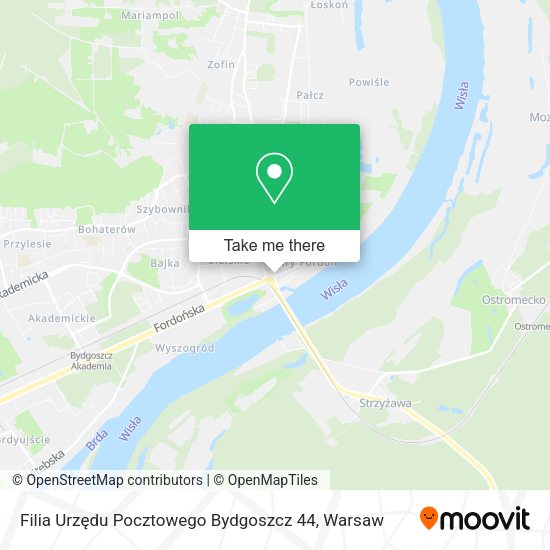 Карта Filia Urzędu Pocztowego Bydgoszcz 44