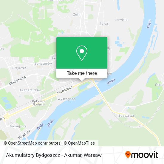 Akumulatory Bydgoszcz - Akumar map