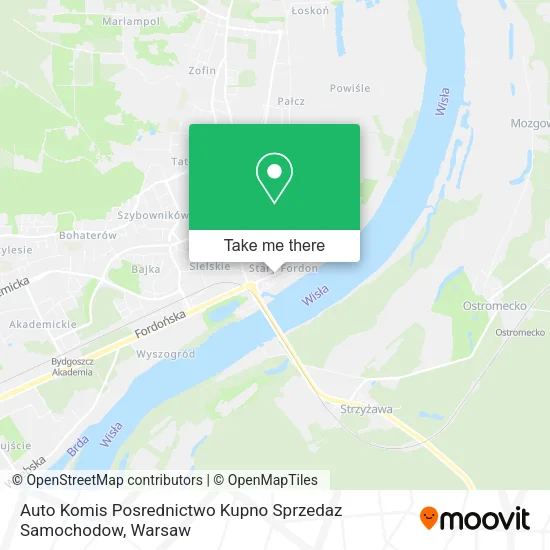 Auto Komis Posrednictwo Kupno Sprzedaz Samochodow map