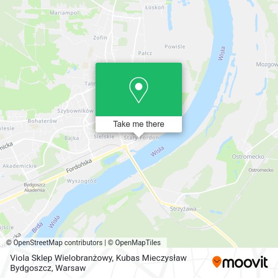 Viola Sklep Wielobranżowy, Kubas Mieczysław Bydgoszcz map