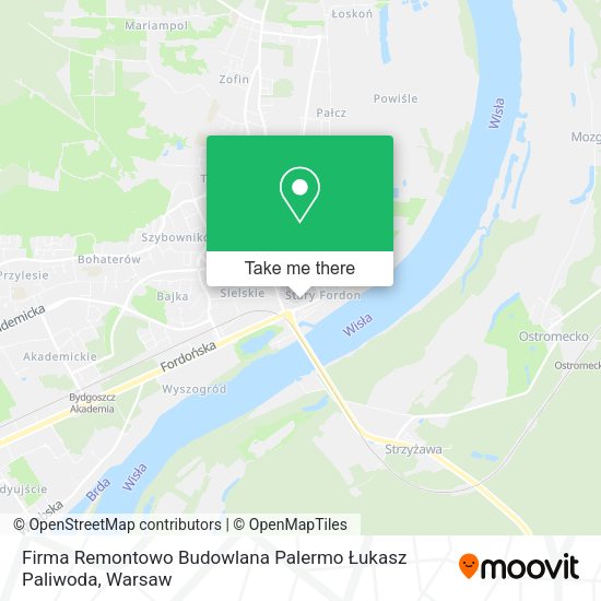 Firma Remontowo Budowlana Palermo Łukasz Paliwoda map