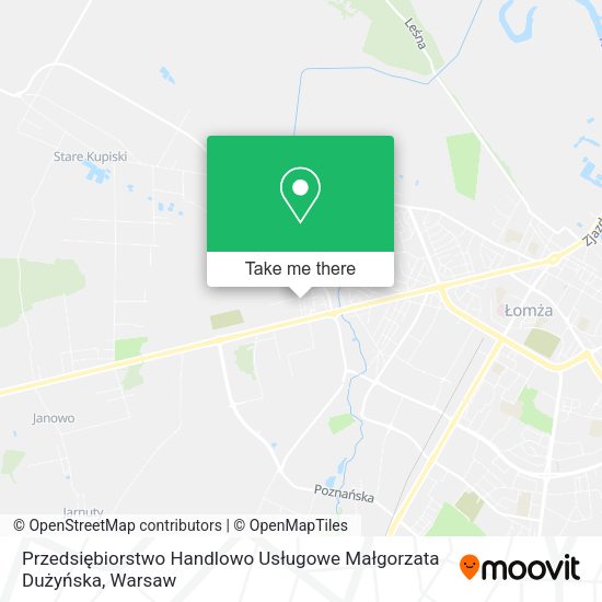 Przedsiębiorstwo Handlowo Usługowe Małgorzata Dużyńska map