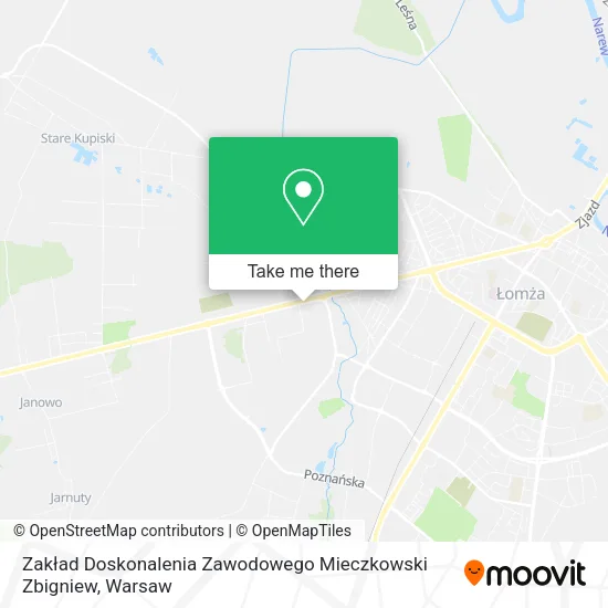 Карта Zakład Doskonalenia Zawodowego Mieczkowski Zbigniew